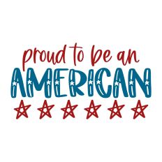 Proud to be an American