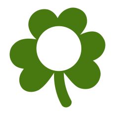 St. Patrick's Day Monogram Shamrock