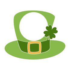 St. Patrick's Day Monogram Leprechaun Hat