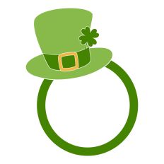 St. Patrick's Day Monogram Leprechaun Hat
