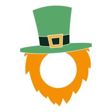 St. Patrick's Day Monogram Leprechaun