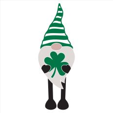 St Patrick's Day Gnome with Shamrock