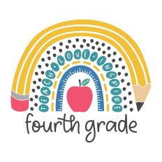 Boho Rainbow Fourth Grade