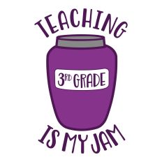 Teaching 3rd Grade is My Jam layered