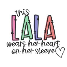 This Lala Wears Her Heart on Her Sleeve