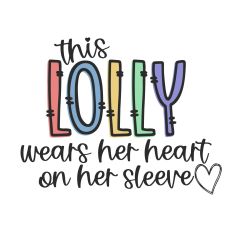 This Lolly Wears Her Heart on Her Sleeve