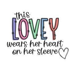 This Lovey Wears Her Heart on Her Sleeve