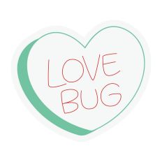 Love Bug Candy Heart Sketch Design