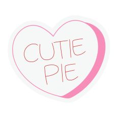 Cutie Pie Candy Heart Sketch Design