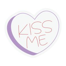 Kiss Me Candy Heart Sketch Design