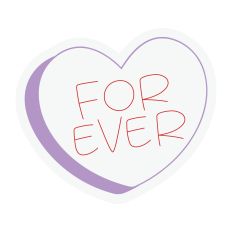 Forever Candy Heart Sketch Design