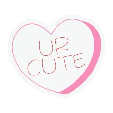 UR Cute Candy Heart Sketch Design