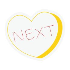 Next Candy Heart Sketch Design