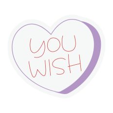 You Wish Candy Heart Sketch Design