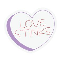 Love Stinks Candy Heart Sketch Design