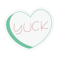 Yuk Candy Heart Sketch Design