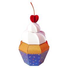 Cupcake Box - Whipped cream and cherry