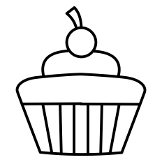 Simple Cupcake Icon