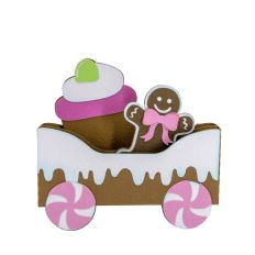 Cupcake Train Car Box Card