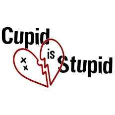 Valentine's Day Cupid is Stupid Broken Heart