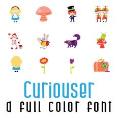 Curiouser Full Color Font