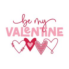 Be My Valentine with Stacked Hearts