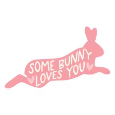 Some Bunny Loves You Jumping Bunny Shape