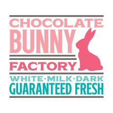 Chocolate Bunny Factory with chocolate easter bunny