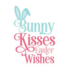 Bunny Kisses Easter Wishes Bunny Ears