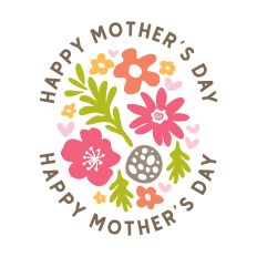 Happy Mother's Day with flowers