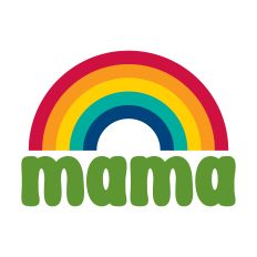 Mama with rainbow