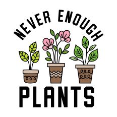 Never Enough Plants with potted plants