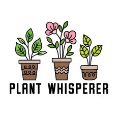Plant Whisper with potted plants