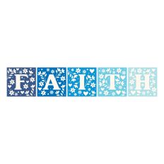 Faith with hearts and flowers