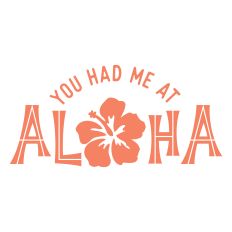You Had Me At Aloha with hibiscus