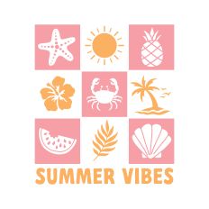 Summer Vibes with beach items