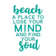 Beach a Place to Lose your Mind and Find your Soul