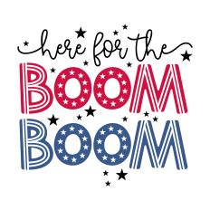 Here For The Boom Boom with stars