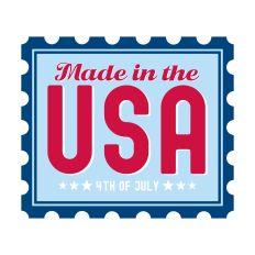 Made In The USA with postage stamp