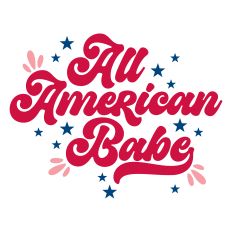 All American Babe with stars