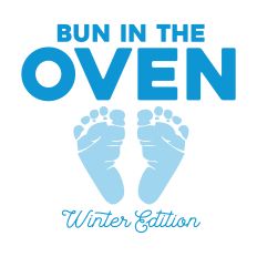 Bun In The Oven Winter Edition with baby feet