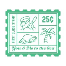 You & Me To The Sea with postage stamp