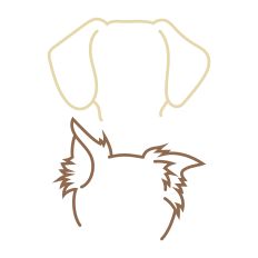 Dog Head Outline 2