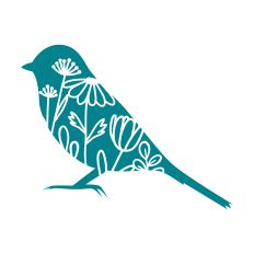 Bird with Flowers Knocked Out