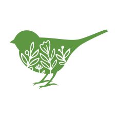 Bird with Flowers Knocked Out 2