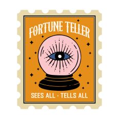 Fortune Teller with crystal ball