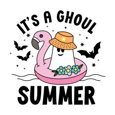 It's A Ghoul Summer with floatie and ghost