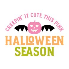 Creepin' It Cute Halloween Season with pumpkin
