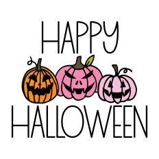 Happy Halloween with jack o'lanterns
