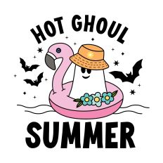 Hot Ghoul Summer with floatie and ghost